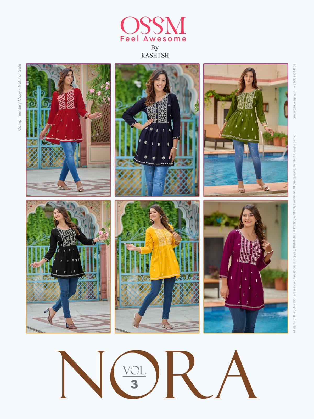 Ossm Nora Vol 3 Rayon Short Ladies Top Catalog
